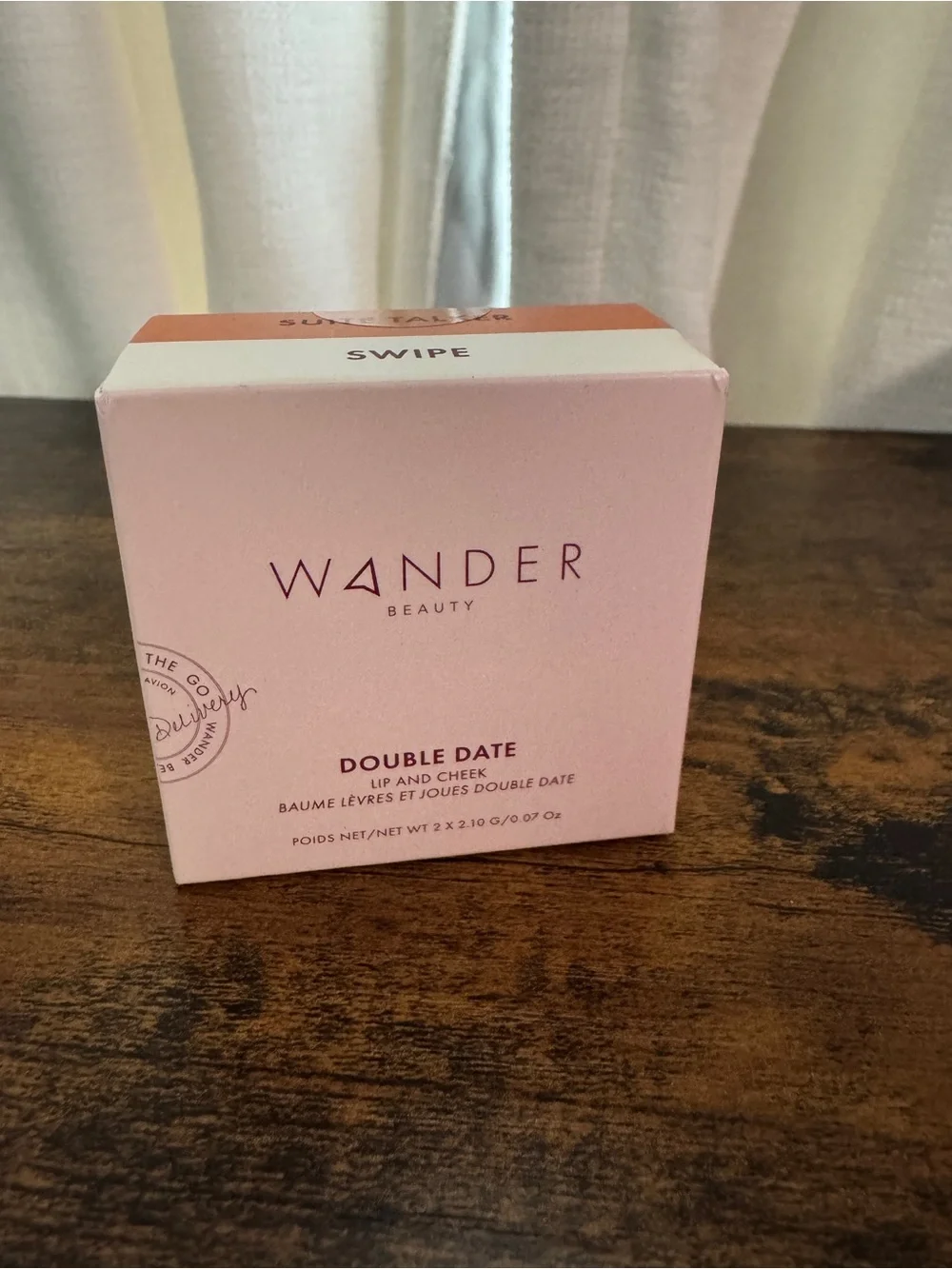 Wander Beauty Double Date Lip and Cheek duo, New in Box, Swipe Suite Talker